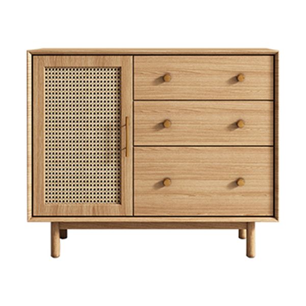 Moderne 3-lads dressoir Pine vaste houten buffetstandaard met 2 deuren