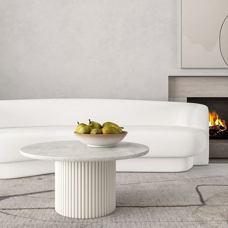 Glam Pedestal Coffee Table Wood Round Cocktail Table for Living Room Clearhalo 'Coffee & Accent Tables' 'Coffee Tables' 'coffee_tables' 'furn' 'furn_coffee_tables' 'Furniture' 'Living Room Furniture' 1200x1200_0b289785-7b19-4729-ab3a-91ae55de6b1d