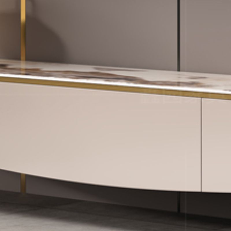 Glam TV Console Stone Media Console Enclosed Storage with Drawers for Living Room Clearhalo 'furn' 'furn_tv_stands_entertainment_centers' 'Furniture' 'Living Room Furniture' 'TV Stands & Entertainment Centers' 'TV Stands & Media Storage Furniture' 'tv_stands_entertainment_centers' 1200x1200_0b29a70e-f46a-4a70-a3b1-df4f937fd165