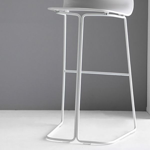 Backrest Armless Counter Stool Modern Iron Bar Stool with Plastic Cushion Clearhalo 'Bar Furniture' 'Bar Stools' 'bar_stools' 'furn' 'furn_bar_stools' 'Furniture' 'Kitchen & Dining Furniture' 1200x1200_0b2c92cc-0ca0-4e2c-8d28-470d1a55173a