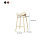 Faux Leather Bar Stools Glam Iron Backless Bar Stool with Footrest Clearhalo 'Bar Furniture' 'Bar Stools' 'bar_stools' 'furn' 'furn_bar_stools' 'Furniture' 'Kitchen & Dining Furniture' 1200x1200_0b2de7f2-abe2-4878-9b95-ee8a21d6f35b