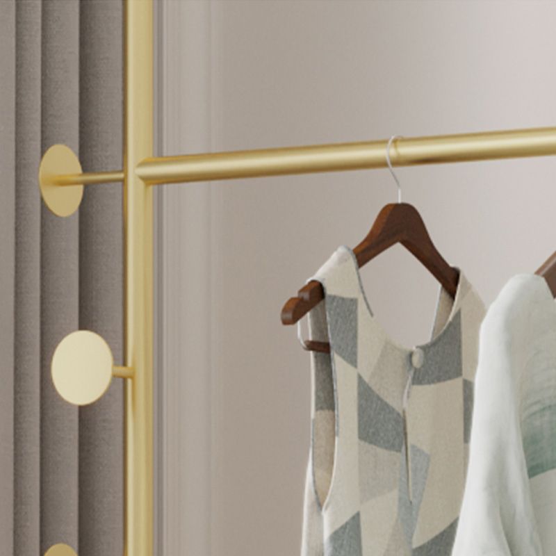 Luxury Coat Rack Metallic Free Standing Hooks Design Coat Rack with Pad Clearhalo 'Entry & Mudroom Furniture' 'furn' 'furn_hall_tree_coat_racks' 'Furniture' 'Hall Trees & Coat Racks' 'hall_tree_coat_racks' 1200x1200_0b2e812a-fa65-45de-9fc5-edaab411a5dc