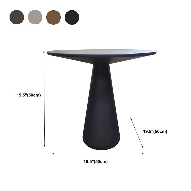 Mid-century Modern Style Pedestal Base Circular Top Metal Side Table Clearhalo 'Coffee & Accent Tables' 'End & Side Tables' 'end_side_tables' 'furn' 'furn_end_side_tables' 'Furniture' 'Living Room Furniture' 1200x1200_0b3186cf-164b-473c-b051-b0862f46166f
