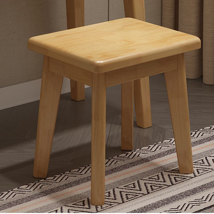 1/4-Drawer Wooden Vanity Makeup Table Set Vanity Stool - 53.15" H Clearhalo 'Bedroom Furniture' 'furn' 'furn_makeup_vanities' 'Furniture' 'Makeup Vanities' 'makeup_vanities' 1200x1200_0b3232f6-11cb-471d-a216-20ef9fd60979