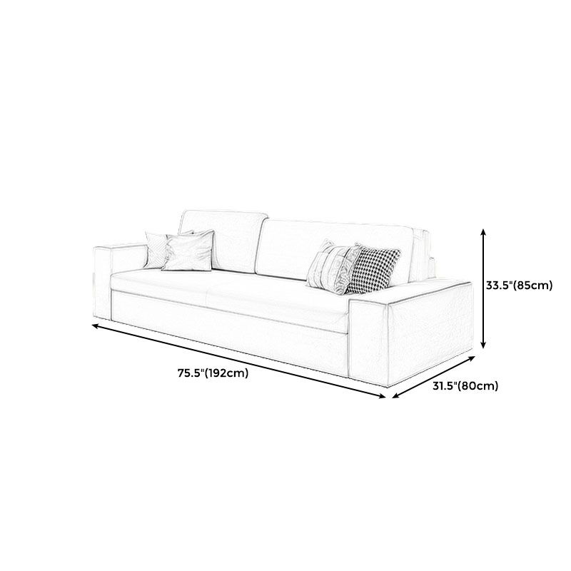 Convertible Sofa Bed Square Arm Standard Settee Furniture with Storage Clearhalo 'furn' 'furn_sofas' 'Furniture' 'furniture_sofas' 'kitchen' 'kitchen_sofas' 'Living Room Furniture' 'Sofa' 'sofas' 1200x1200_0b32fcad-3381-4a84-8430-d0ad8f0bb8ca