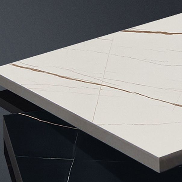White Glam Style Bar Table in Faux Marble and Iron Top Bar Table Living Room Bar Table Clearhalo 'Bar Furniture' 'Bar Tables' 'bar_tables' 'furn' 'furn_bar_tables' 'Furniture' 'furniture_bar_tables' 'Kitchen & Dining Furniture' 1200x1200_0b330c40-6c92-4619-9088-cf8ada1e38eb