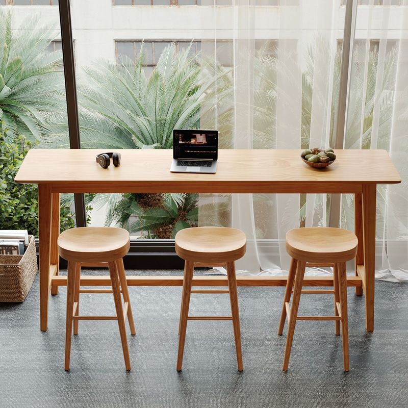 Modern Style Wood Bar Counter Table Rectangle Bar Counter Table for Home Clearhalo 'Bar Furniture' 'Bar Tables' 'bar_tables' 'furn' 'furn_bar_tables' 'Furniture' 'Kitchen & Dining Furniture' 1200x1200_0b345b60-3bf7-4e64-9f46-07a7c04f566a