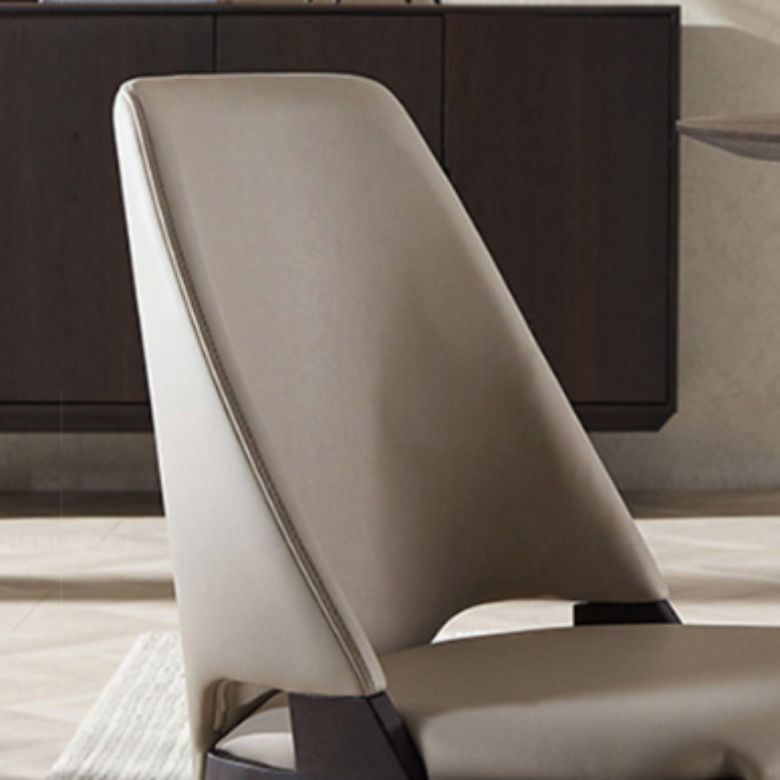 Modern Style Dining Chairs Upholstered Kitchen Chairs with Wood Legs