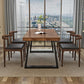 Simple Solid Wood Kitchen Dining Table Brown Rectangle Shape Dining Table with Double Pedestal Base Clearhalo ' dining_table' 'Dining Tables & Seating' 'Dining Tables' 'furn' 'furn_dining_table' 'Furniture' 'furniture_dining_table' 'Kitchen & Dining Furniture' 'kitchen&dining_furn' 'kitchen' 'kitchen_dining_table' 1200x1200_0b37508f-aa0e-42b9-bd01-e892f2c8b719