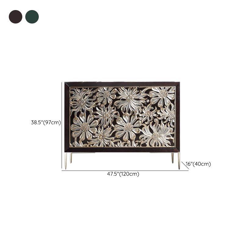 Glam -stijl verstelbare rekken sideboard houten kasten buffettafel