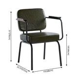 Industrial Style Upholstered Side Chairs with 4 Metal Black Legs Dining Chairs Clearhalo ' kitchen&dining_furn' 'Dining Chairs' 'Dining Tables & Seating' 'dining_chair' 'furn' 'furn_dining_chair' 'Furniture' 'furniture_dining_chair' 'Kitchen & Dining Furniture' 'kitchen' 1200x1200_0b386b54-cf71-4128-b469-5196b6546d2e
