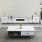 14" W Modern TV Media Stand Open Shelving TV Media Console with Drawers Clearhalo 'furn' 'furn_tv_stands_entertainment_centers' 'Furniture' 'Living Room Furniture' 'TV Stands & Entertainment Centers' 'TV Stands & Media Storage Furniture' 'tv_stands_entertainment_centers' 1200x1200_0b38a919-0a41-41ba-8a2a-f22424e6a52d