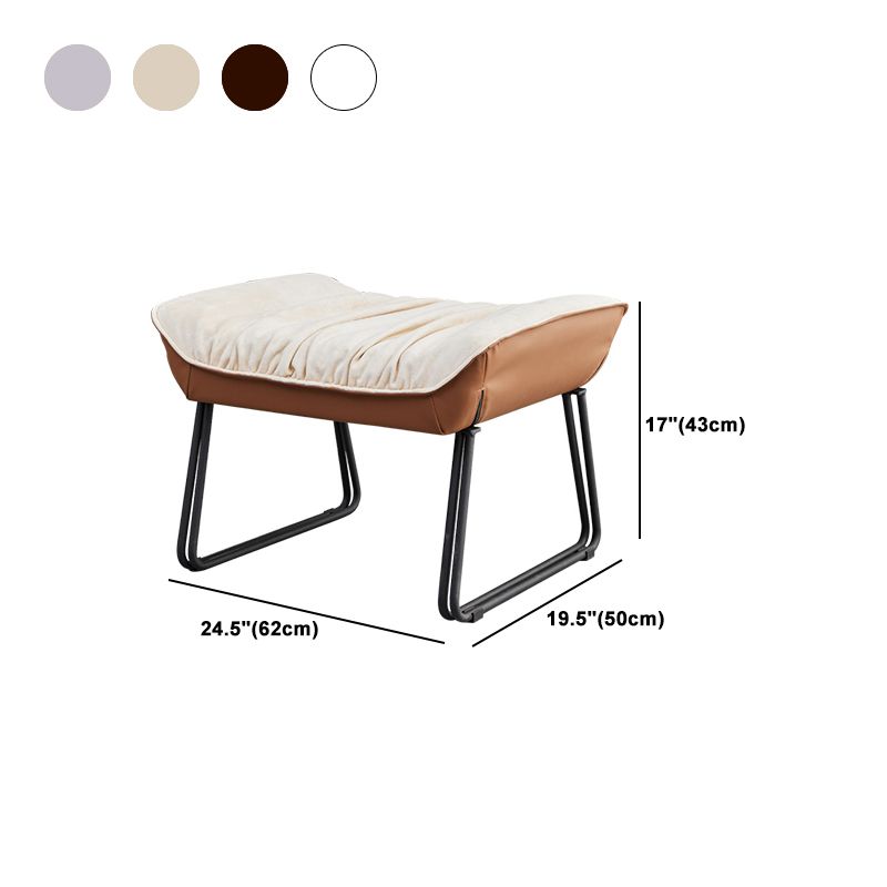 Chaise à bascule moderne chaise d'accent à bascule en bois avec touflé