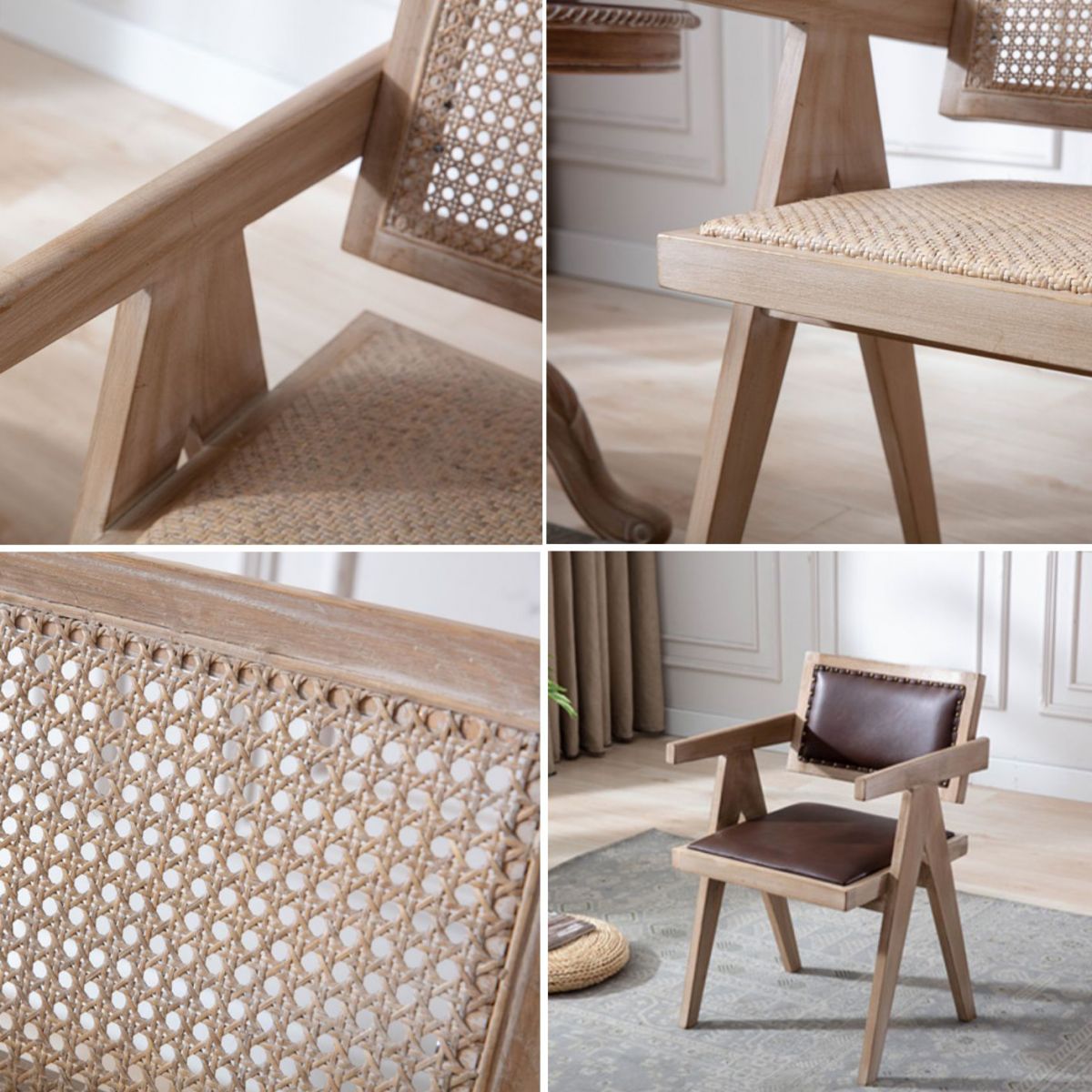 Farmhouse Style Ash Wood Chair Open Back Dining Room Kitchen Arm Chairs Set Clearhalo ' kitchen&dining_furn' 'Dining Chairs' 'Dining Tables & Seating' 'dining_chair' 'furn' 'furn_dining_chair' 'Furniture' 'furniture_dining_chair' 'Kitchen & Dining Furniture' 'kitchen' 1200x1200_0b3983a5-6cbf-47a7-91ef-a7ec01d3bfa3