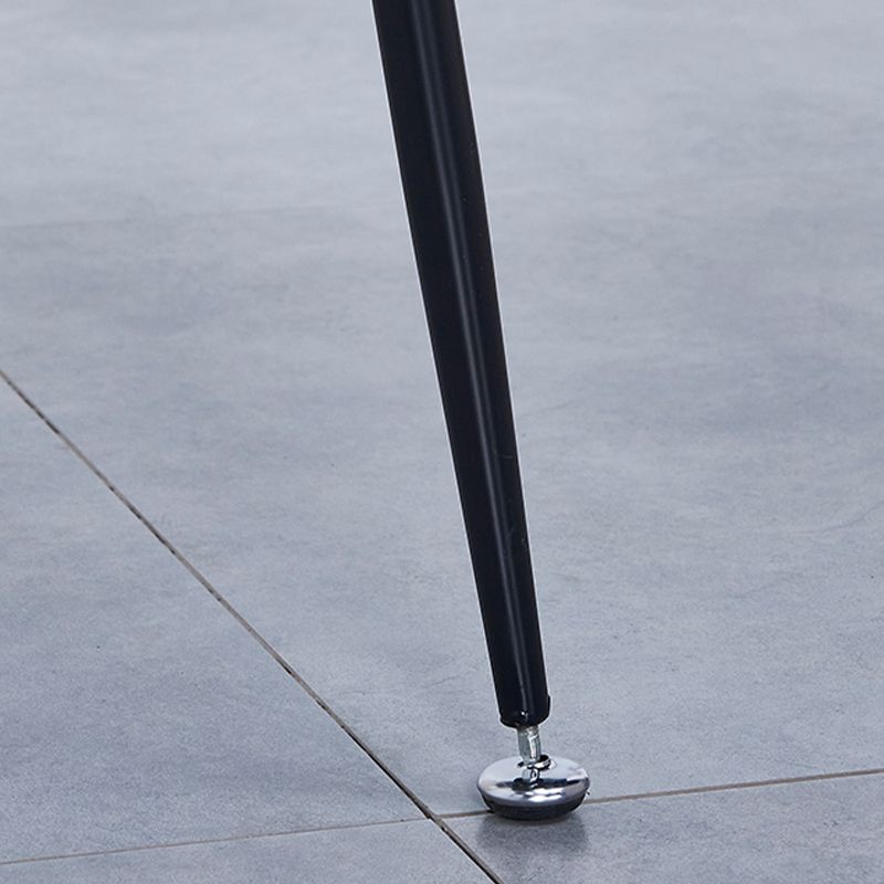 Contemporary Bucket Low Back Armless Bar Stools with Metal Base