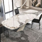Metal Traditional Luxury Rectangular Dining Table Sintered Stone Dining Table with Pedestal Base Clearhalo ' dining_table' 'Dining Tables & Seating' 'Dining Tables' 'furn' 'furn_dining_table' 'Furniture' 'furniture_dining_table' 'Kitchen & Dining Furniture' 'kitchen&dining_furn' 'kitchen' 'kitchen_dining_table' 1200x1200_0b3abe5f-0dc2-4434-abb1-9385624e4ef4