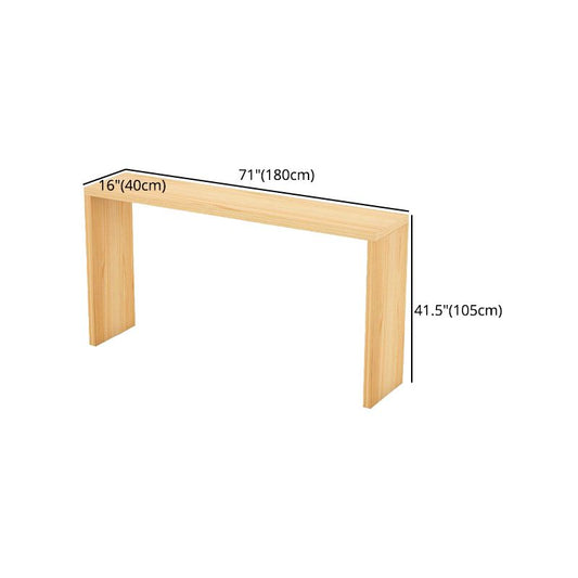 Contemporary Rectangle Wood Top Counter Table 42-inch Height Bar Table Clearhalo 'Bar Furniture' 'Bar Tables' 'bar_tables' 'furn' 'furn_bar_tables' 'Furniture' 'furniture_bar_tables' 'Kitchen & Dining Furniture' 1200x1200_0b3db3a8-7e60-4244-bfe7-88ff79d4e990