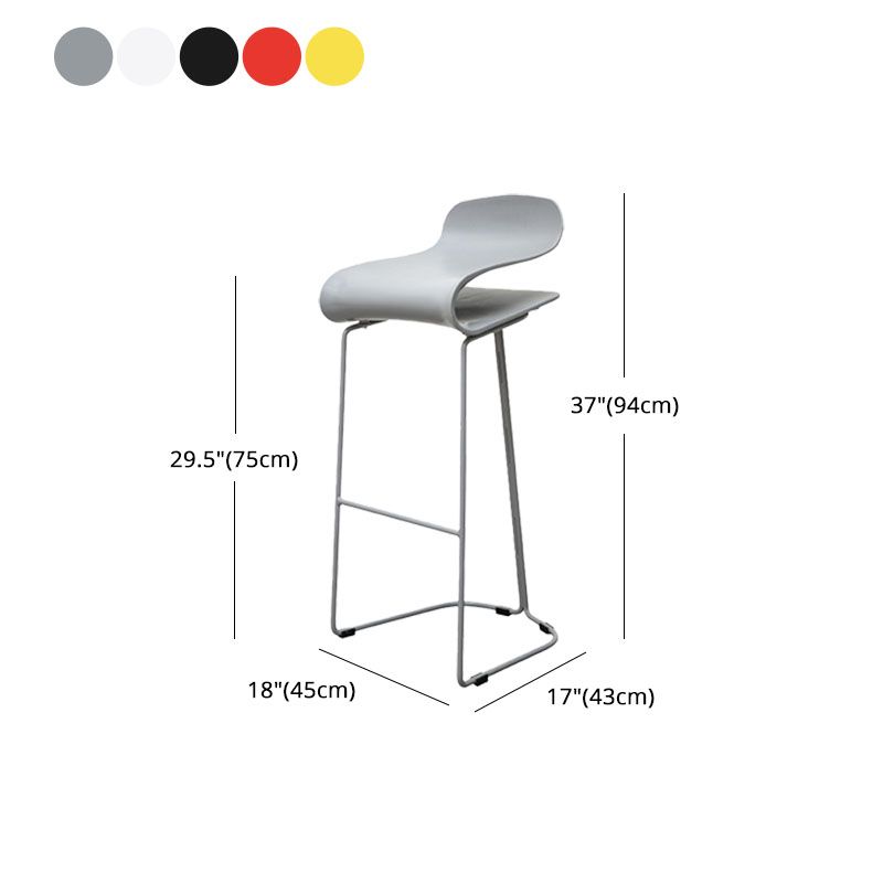 Nordic Stainless Steel Barstool Simple Indoor Tall Stool with Plastic Seat Clearhalo 'Bar Furniture' 'Bar Stools' 'bar_stools' 'furn' 'furn_bar_stools' 'furniture_bar_stools' 'Kitchen & Dining Furniture' 'kitchen&dining_furn' 'kitchen' 'kitchen_furn' Furniture' 1200x1200_0b408888-9c0d-4e46-a9bf-5ae94ec5bc20