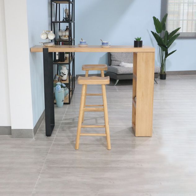 Contemporary Dining Wooden Table Bar Counter Table for Kitchen Clearhalo 'Bar Furniture' 'Bar Tables' 'bar_tables' 'furn' 'furn_bar_tables' 'Furniture' 'furniture_bar_tables' 'Kitchen & Dining Furniture' 1200x1200_0b427ce8-0634-4062-a46a-a99fda7f3003