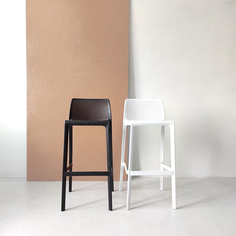 Contemporary Macron Counter Stools Armless Indoor Plastic Bar Stool for Kitchen Clearhalo 'Bar Furniture' 'Bar Stools' 'bar_stools' 'furn' 'furn_bar_stools' 'furniture_bar_stools' 'Kitchen & Dining Furniture' 'kitchen&dining_furn' 'kitchen' 'kitchen_furn' Furniture' 1200x1200_0b473ba9-0951-4d08-a6a5-c67a7a369910