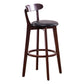 Scandinavian Upholstered Footrest Low Back Stool 27.55'' Beechwood Bar Stool Clearhalo 'Bar Furniture' 'Bar Stools' 'bar_stools' 'furn' 'furn_bar_stools' 'furniture_bar_stools' 'Kitchen & Dining Furniture' 'kitchen&dining_furn' 'kitchen' 'kitchen_furn' Furniture' 1200x1200_0b477bc6-bcab-4a7f-a61b-5502ad2b7df1
