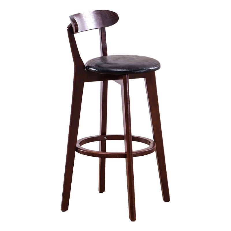 Scandinavian Upholstered Footrest Low Back Stool 27.55'' Beechwood Bar Stool Clearhalo 'Bar Furniture' 'Bar Stools' 'bar_stools' 'furn' 'furn_bar_stools' 'furniture_bar_stools' 'Kitchen & Dining Furniture' 'kitchen&dining_furn' 'kitchen' 'kitchen_furn' Furniture' 1200x1200_0b477bc6-bcab-4a7f-a61b-5502ad2b7df1
