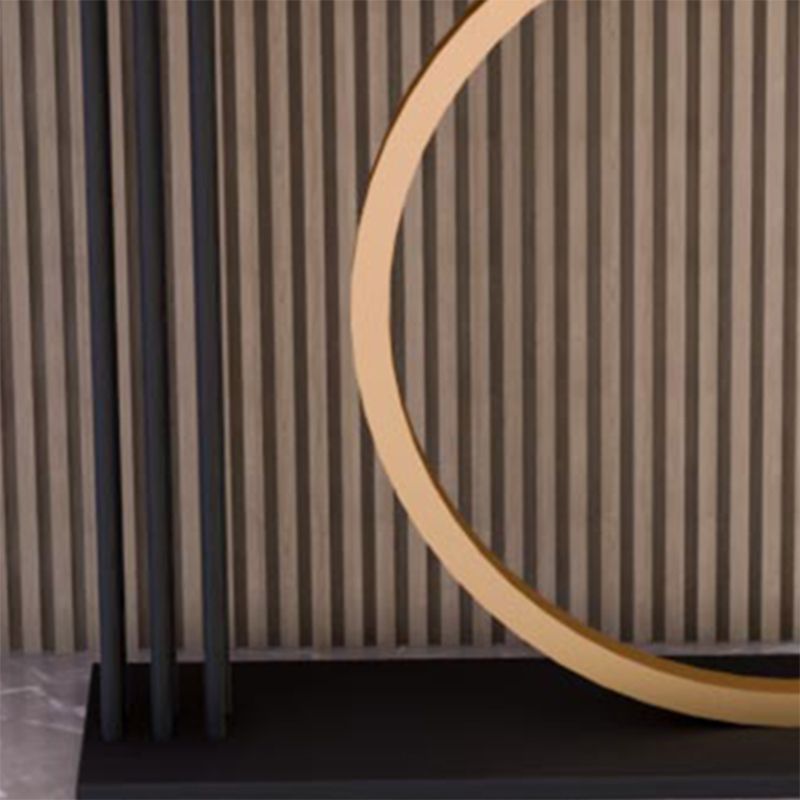 Mesa de sofá de consola de rectángulo glamoroso con soporte de hierro para Hall