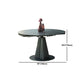 Stone Top Dining Table Traditional Luxury Round Dining Table with Pedestal Base