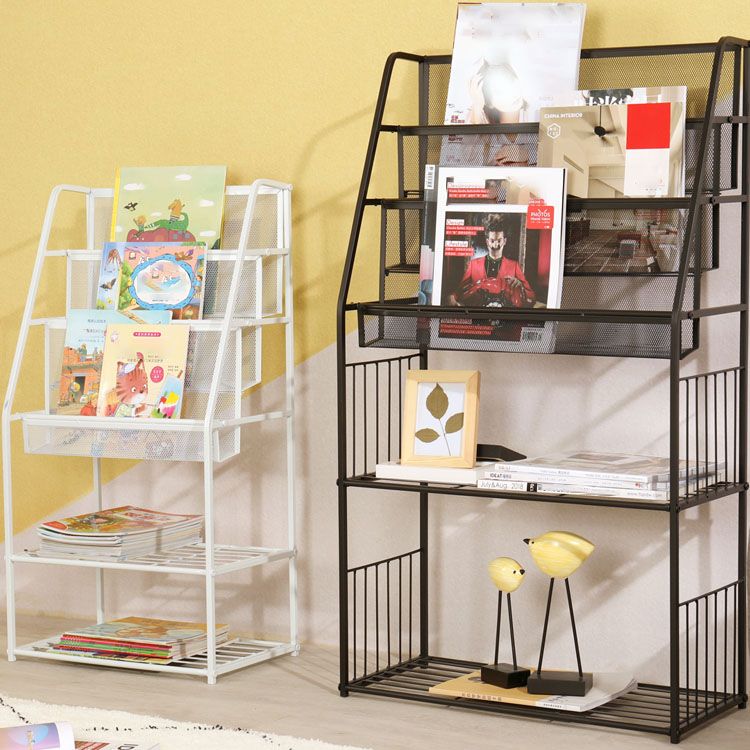 Industrial Metal Ladder Bookshelf Iron Vertical Bookshelf for Home Clearhalo 'Bookcases' 'furn' 'furn_bookcases' 'Furniture' 'furniture_bookcases' 'kitchen' 'kitchen_bookcases' 'Living Room Furniture' 'Office Furniture' 1200x1200_0b48ddbb-06c2-4191-b79f-cb59e12f4815