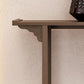 Rectangle Shape Contemporary Console Table Dark Brown Bamboo Console Sofa Table