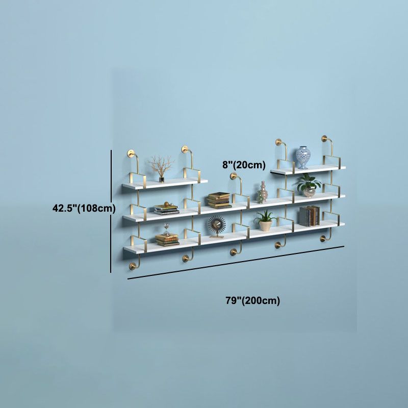 7.87"W Bookshelf Glam Style Wall Mounted Solid Wood Bookcase for Office Study Room Clearhalo 'Bookcases' 'furn' 'furn_bookcases' 'Furniture' 'furniture_bookcases' 'kitchen' 'kitchen_bookcases' 'Living Room Furniture' 'Office Furniture' 1200x1200_0b49fa76-fd65-4d06-8255-aaf7ca2607c6