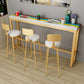 Wood Counter Table with Rectangle Table Top Trestle Table - 41.3" H Clearhalo 'Bar Furniture' 'Bar Tables' 'bar_tables' 'furn' 'furn_bar_tables' 'Furniture' 'furniture_bar_tables' 'Kitchen & Dining Furniture' 1200x1200_0b4ab8a8-a0c0-4725-ab39-f0cb0abed01a