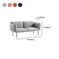 1/2-Seater Modern Minimalist Sofa Square Arm Loveseat - 30.7" D Clearhalo 'furn' 'furn_sofas' 'Furniture' 'Living Room Furniture' 'Sofa' 'sofas' 1200x1200_0b4ca6a6-90ff-4b57-9bac-686f272a1ddf