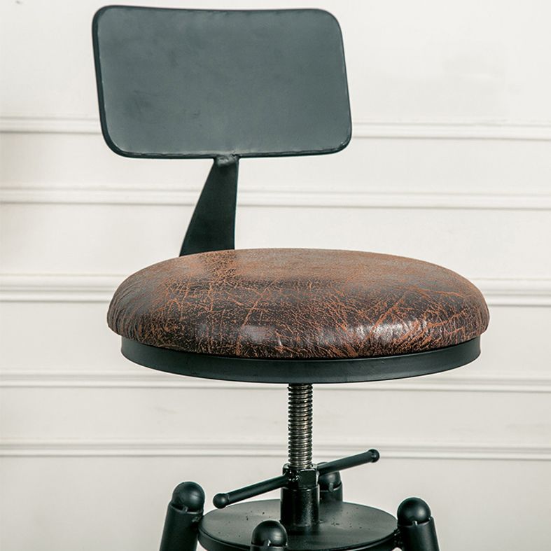 Rotating Barstool Industrial Style 4 Feet Bar Stool for Dining Room Set of 3 Clearhalo 'Bar Furniture' 'Bar Stools' 'bar_stools' 'furniture_bar_stools' 'Kitchen & Dining Furniture' 'kitchen&dining_furn' 'kitchen' 'kitchen_furn' Furniture' 1200x1200_0b4ccb81-d806-43ff-b24c-6d12b159dece