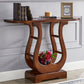 Mesa de consola de 31.5 pulgadas de altura Madera de madera maciza Mesa Fin de Luna para Hall