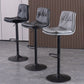 Modern Swivel Adjustable Height Barstool Matte Finish Leather Stool Clearhalo 'Bar Furniture' 'Bar Stools' 'bar_stools' 'furn' 'furn_bar_stools' 'Furniture' 'furniture_bar_stools' 'Kitchen & Dining Furniture' 1200x1200_0b4d6ec2-06a5-46a3-8843-263a12195209