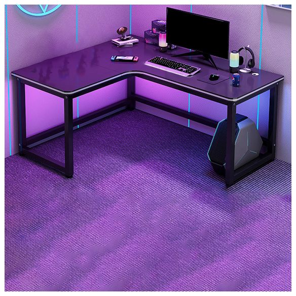 Modern & Contemporary Black Office Desk L-Shape Writing Desk Clearhalo 'furn' 'furn_office_desk' 'Furniture' 'Office Desks' 'Office Furniture' 'office_desk' 1200x1200_0b4de4f5-bfdf-4852-b606-253de9f85240