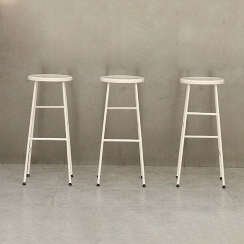 Industrial Iron Backless Barstool Simple Indoor Tall Stool with Square Seat 1 Piece Clearhalo 'Bar Furniture' 'Bar Stools' 'bar_stools' 'furn' 'furn_bar_stools' 'Furniture' 'furniture_bar_stools' 'Kitchen & Dining Furniture' 1200x1200_0b4f8182-4f1e-4a70-804e-d5342715a3f1