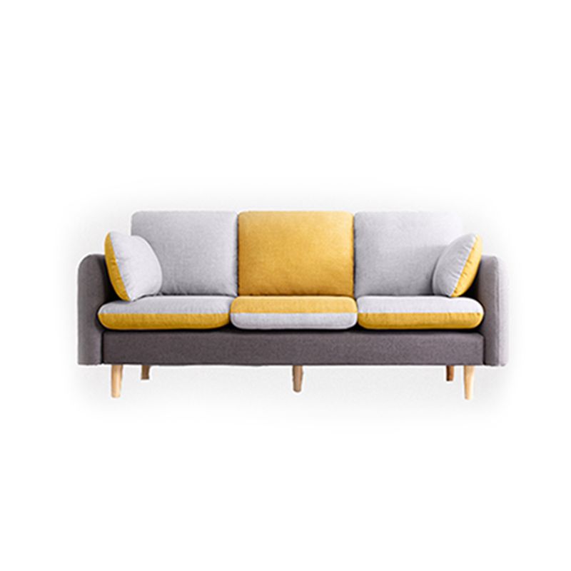 Linen Contemporary Square Arm Sofa Washable Standard Sofa for Living Room Clearhalo 'furn' 'furn_sofas' 'Furniture' 'furniture_sofas' 'Living Room Furniture' 'Sofa' 'sofas' 1200x1200_0b50bae7-0eea-4a98-9fc1-b00412ea6119