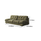 3/4-seater Modernism Suede Sofa 30.7" High Armless Sofa in Green