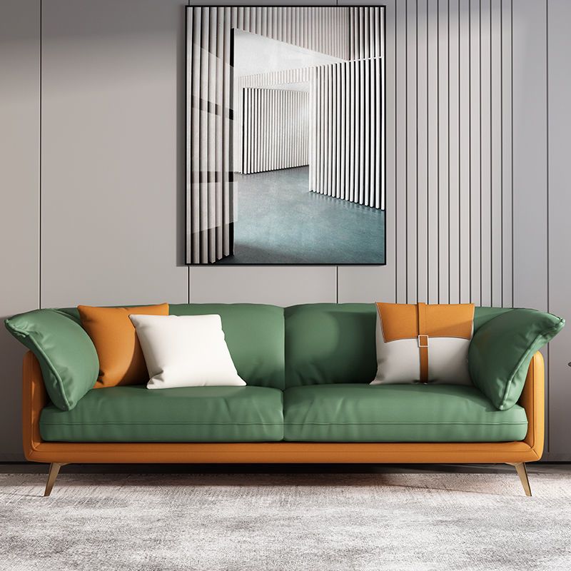 Square Arm Sofa Pillow Top Sofa with Multiple Cushions for Living Room and Apartment Clearhalo 'furn' 'furn_sofas' 'Furniture' 'furniture_sofas' 'kitchen' 'kitchen_sofas' 'Living Room Furniture' 'Sofa' 'sofas' 1200x1200_0b50fca0-74f0-4009-a5f9-f10175dacec0