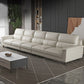 Modern Cream High Back Sofa and Chaise Pillow Top Arm Leather Sectional Clearhalo 'furn' 'furn_sectionals' 'Furniture' 'furniture_sectionals' 'kitchen' 'kitchen_sectionals' 'Living Room Furniture' 'Sectionals' 1200x1200_0b50fe9b-d1a5-4fd9-b9a0-c10d8f5b04e2