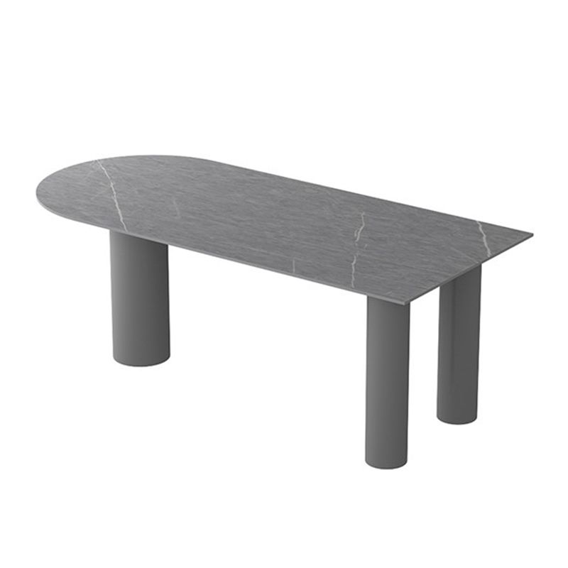 Sintered Stone Top Modern Table for Restaurant Oval Dining Table with 3 Legs Clearhalo ' dining_table' 'Dining Tables & Seating' 'Dining Tables' 'furn' 'furn_dining_table' 'Furniture' 'furniture_dining_table' 'Kitchen & Dining Furniture' 'kitchen&dining_furn' 'kitchen' 'kitchen_dining_table' 1200x1200_0b513ae3-5a5c-4954-9b1d-5755006a8260