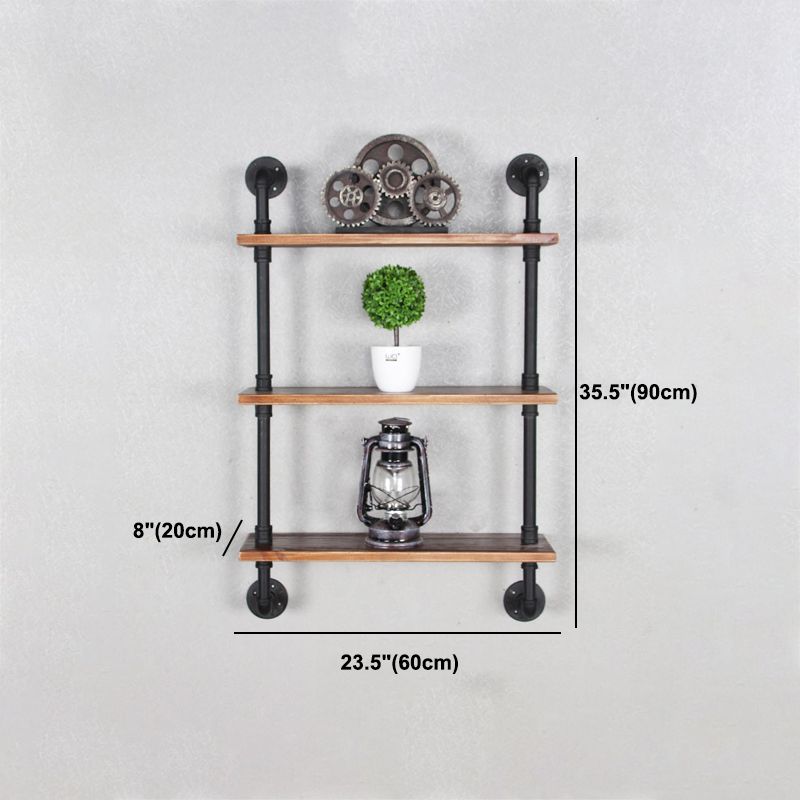 Metal Floating Bookcase Industrial Style Closed Back Shelf for Home Office Clearhalo 'Bookcases' 'furn' 'furn_bookcases' 'Furniture' 'furniture_bookcases' 'Office Furniture' 1200x1200_0b51bd91-b1f5-457d-aa35-db808604e83a