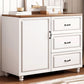 Wood Accent Chest with Chest Bun Feet and Bar Pulls,14.96 " W Clearhalo 'Cabinets & Chests' 'cabinets_chests' 'furn' 'furn_cabinets_chests' 'Furniture' 'Living Room Furniture' 1200x1200_0b533951-fb4d-4c21-bd6b-a342347056af