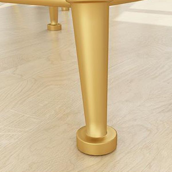 Glam 1/2/3/4/5 Pieces White-gold Dining Table Set with Stone Top Round Dinette Set Clearhalo 'Dining Room Sets' 'Dining Tables & Seating' 'dining_room_set' 'furn' 'furn_dining_room_set' 'Furniture' 'furniture_dining_room_set' 'Kitchen & Dining Furniture' 'kitchen&dining_furn' 'kitchen' 1200x1200_0b542320-77f4-4872-8023-47a0b5a23338