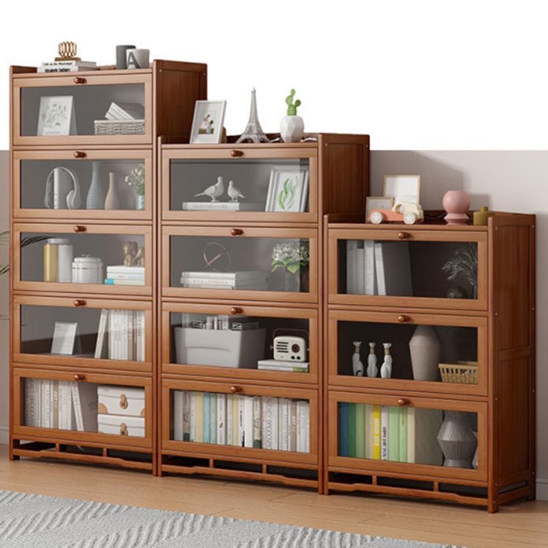 Engineered Wood Barrister Bookcase Contemporary Closed Back Bookshelf with Doors Clearhalo 'Bookcases' 'furn' 'furn_bookcases' 'Furniture' 'furniture_bookcases' 'Office Furniture' 1200x1200_0b54d969-c688-4bed-b299-c034b5a77e8c