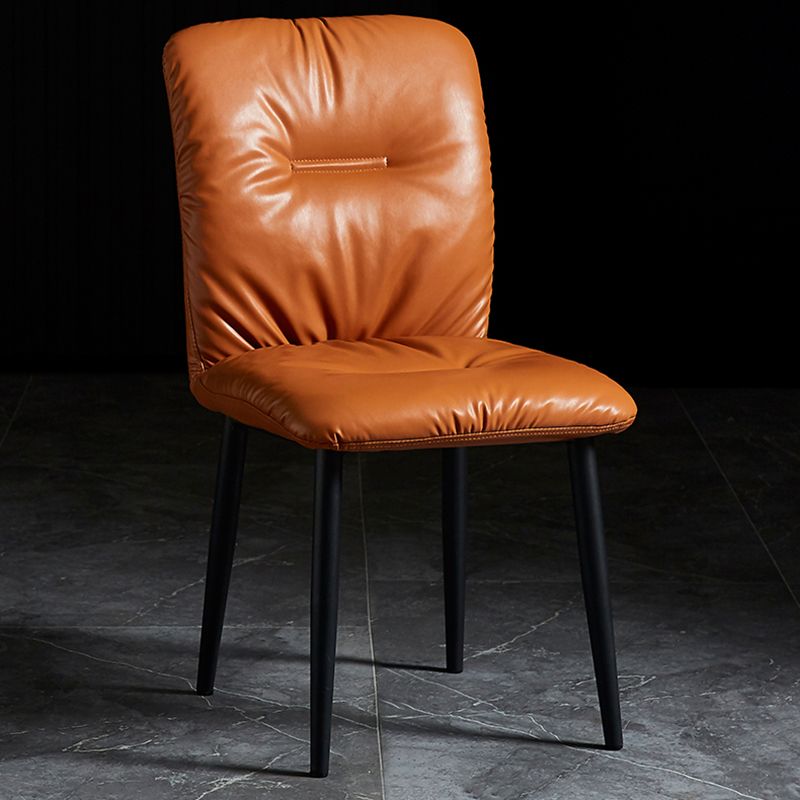 Sedie laterali sala da pranzo sedia da cucina in pelle finta industriale per casa