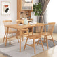 Modern Dining Set 1/2/5 Pcs Solid Wood Table with Cow Horn Chairs and Windsor Chairs Clearhalo 'Dining Room Sets' 'Dining Tables & Seating' 'dining_room_set' 'furn' 'furn_dining_room_set' 'Furniture' 'Kitchen & Dining Furniture' 1200x1200_0b56033e-ccdb-48f8-9fdc-f1125373a9bd