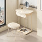 Wooden Vanity and Stool Contemporary Minimalist Dressing Table